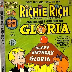 Richie Rich and His Best Girlfriend Gloria #3, November 1977 Harvey World Comics